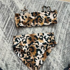 Buddy Love Leopard Print Bikini Sz M